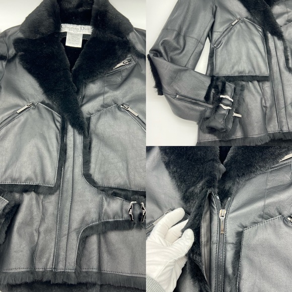 Authentic DIOR Biker leather jacket - Picture 14 of 17